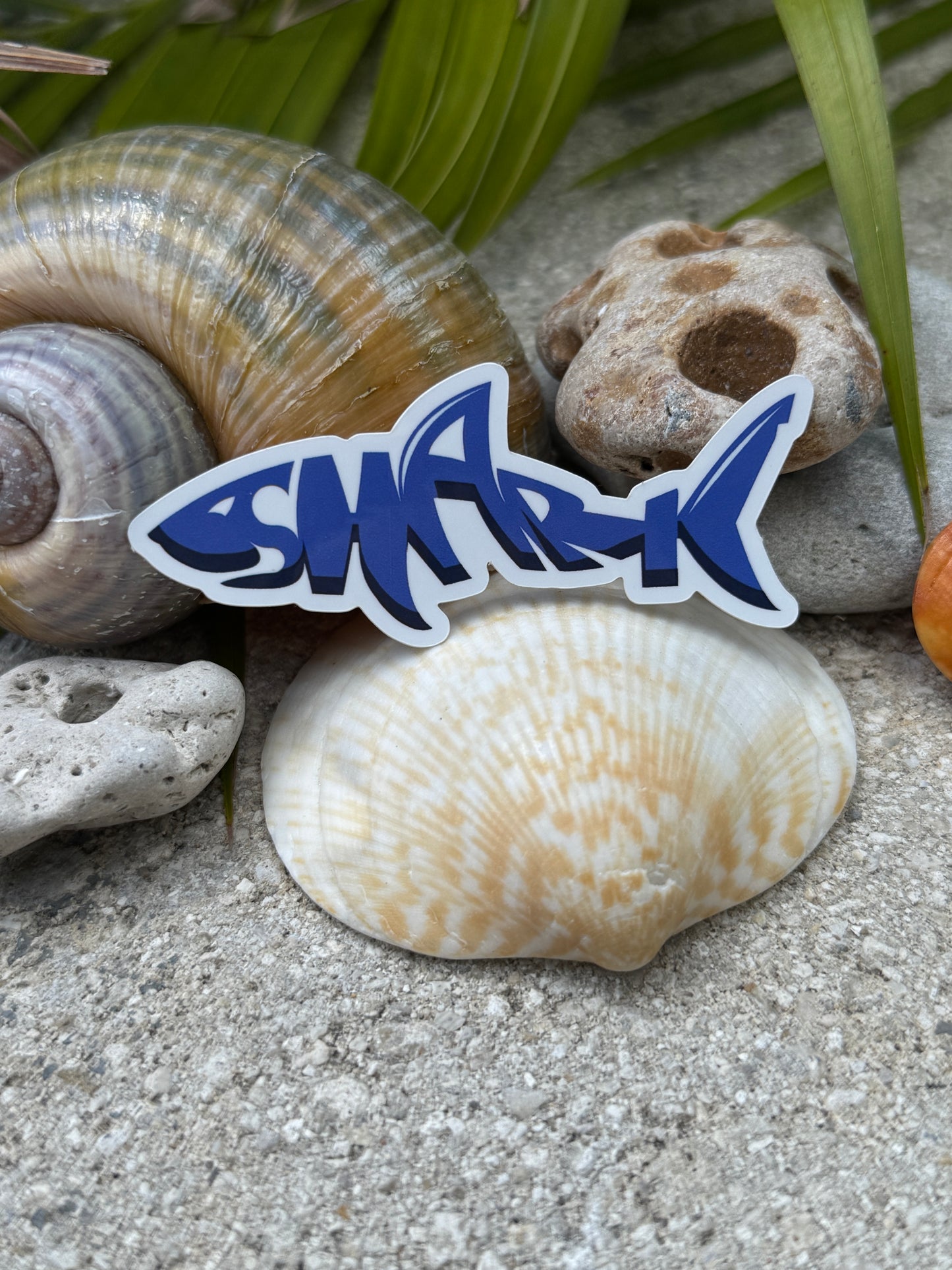 Fun & Playful Shark Bumper Stickers – Ocean Lovers, Car Decals, Laptop Stickers 3" inch