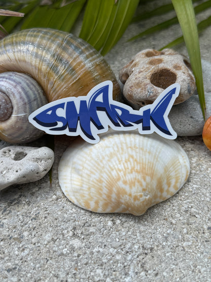 Fun & Playful Shark Bumper Stickers – Ocean Lovers, Car Decals, Laptop Stickers 3" inch