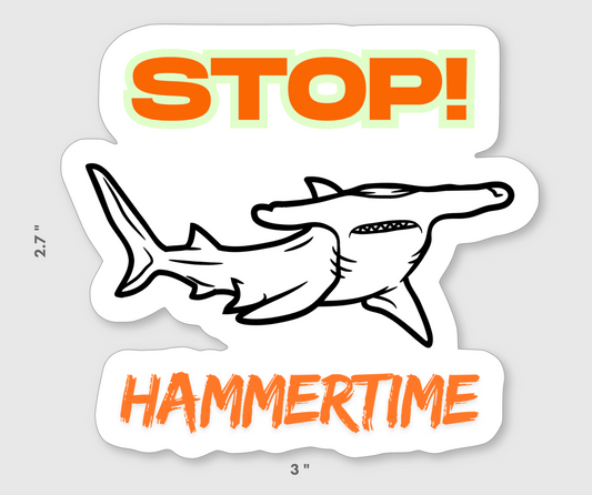 Fun & Playful Shark Bumper Stickers – Ocean Lovers, Car Decals, Laptop Stickers 3" inch