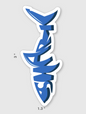 Fun & Playful Shark Bumper Stickers – Ocean Lovers, Car Decals, Laptop Stickers 3" inch
