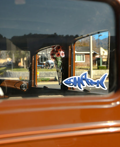 Fun & Playful Shark Bumper Stickers – Ocean Lovers, Car Decals, Laptop Stickers 3" inch