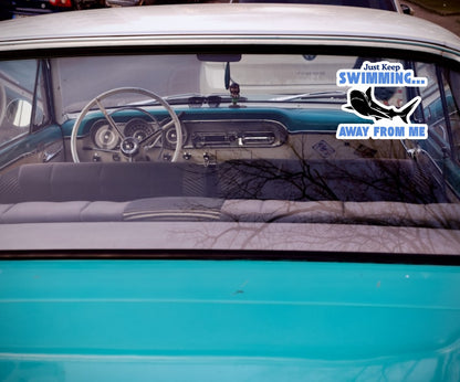 Fun & Playful Shark Bumper Stickers – Ocean Lovers, Car Decals, Laptop Stickers 3" inch