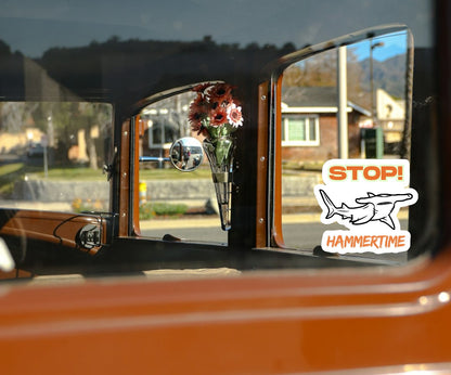 Fun & Playful Shark Bumper Stickers – Ocean Lovers, Car Decals, Laptop Stickers 3" inch